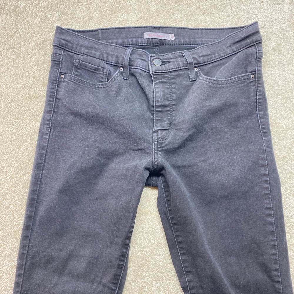 Levi's 311 Shaping Skinny Jeans Womens 31 Dark Wash Black Denim Pants - Picture 9 of 12